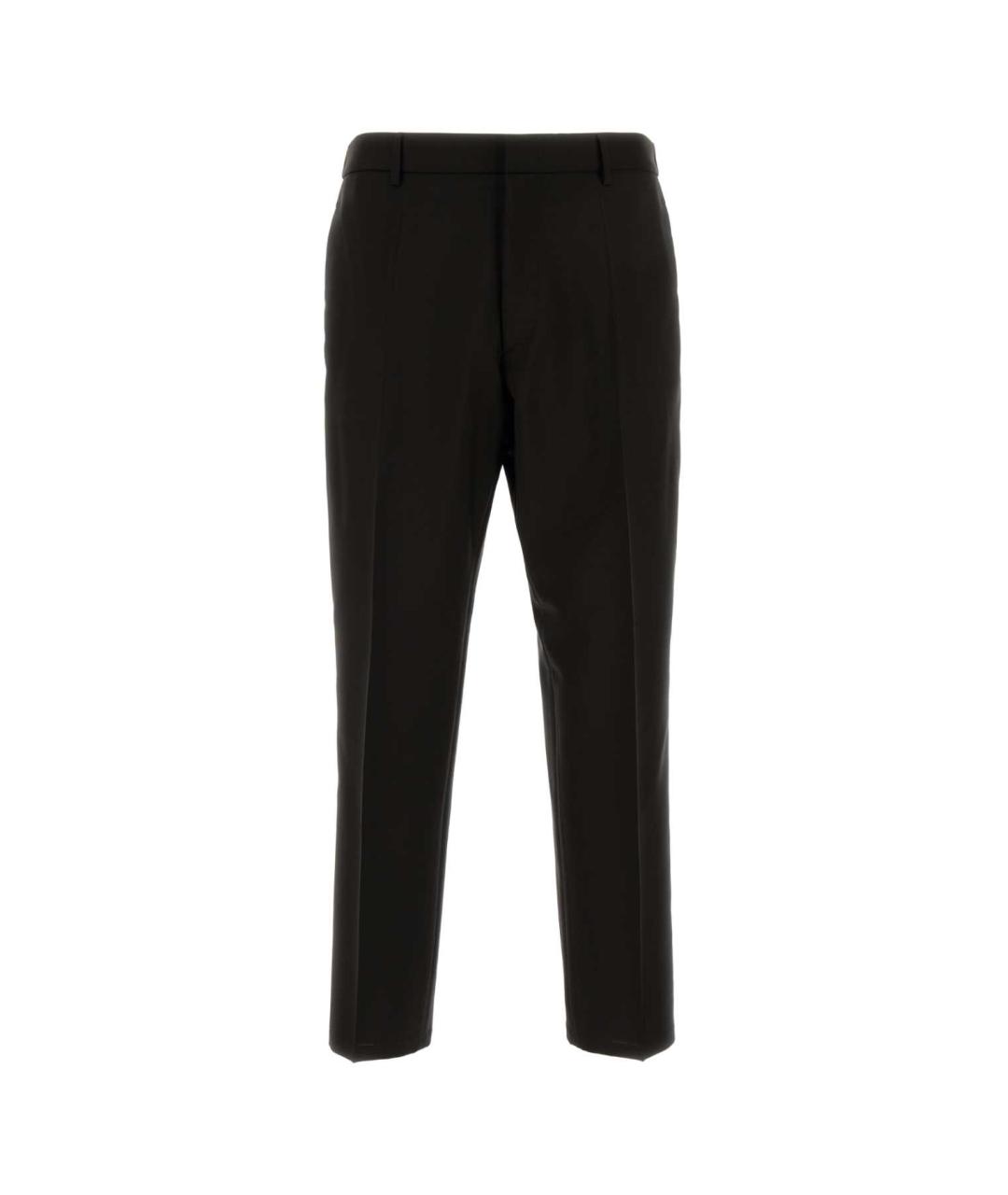 JIL SANDER Коричневые шерстяные классические брюки, фото 1