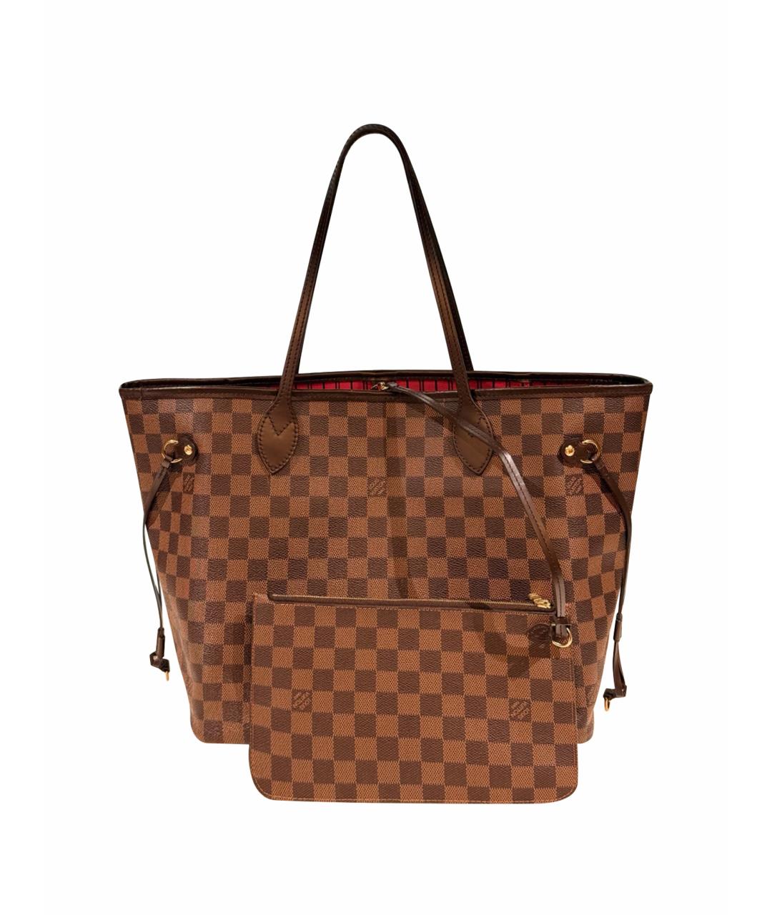 LOUIS VUITTON Коричневая канва сумка через плечо, фото 1