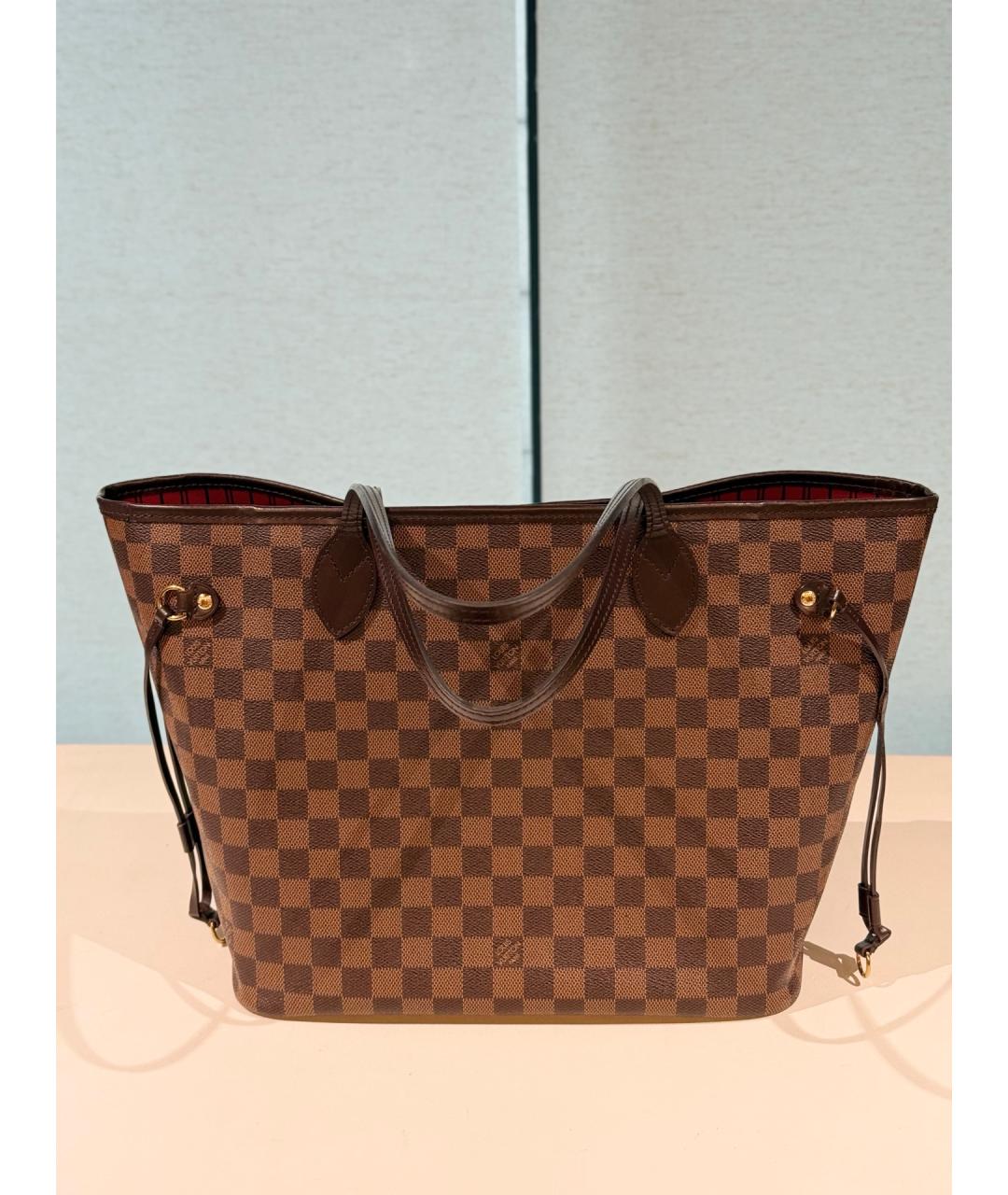 LOUIS VUITTON Коричневая канва сумка через плечо, фото 5