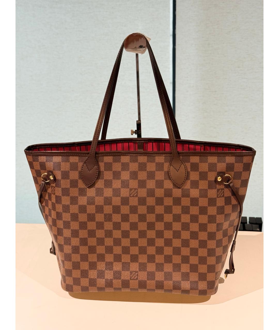 LOUIS VUITTON Коричневая канва сумка через плечо, фото 2