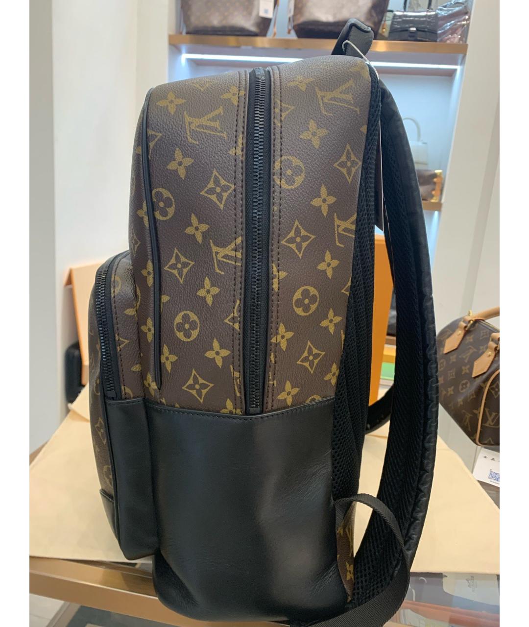 LOUIS VUITTON Коричневый канва рюкзак, фото 3