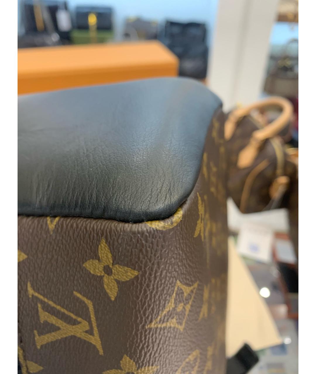 LOUIS VUITTON Коричневый канва рюкзак, фото 7