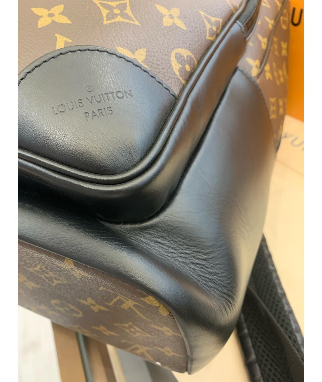 LOUIS VUITTON Коричневый канва рюкзак, фото 6