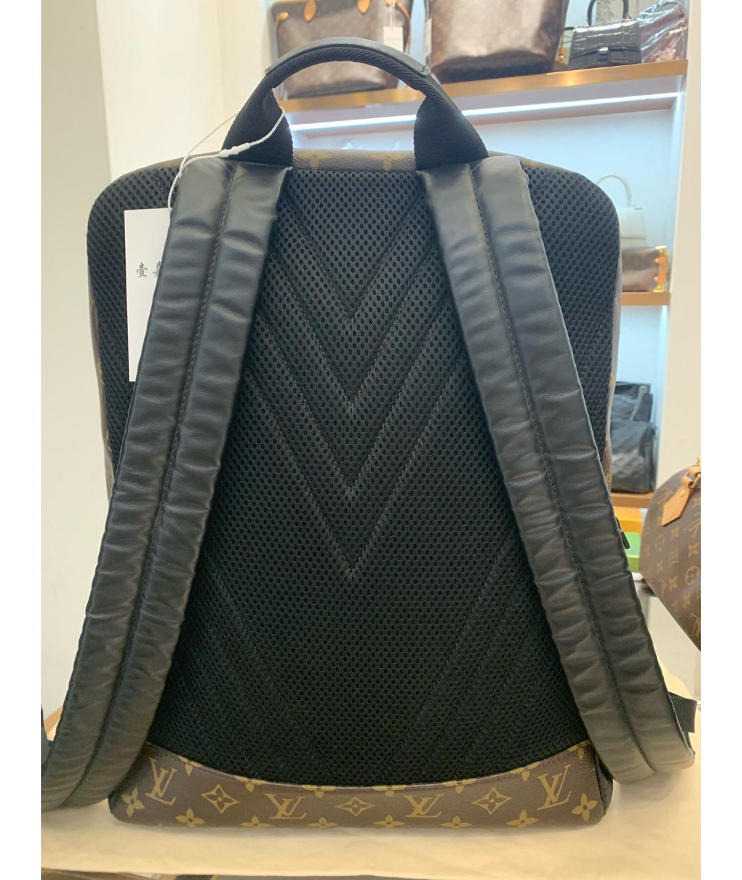 LOUIS VUITTON Коричневый канва рюкзак, фото 2