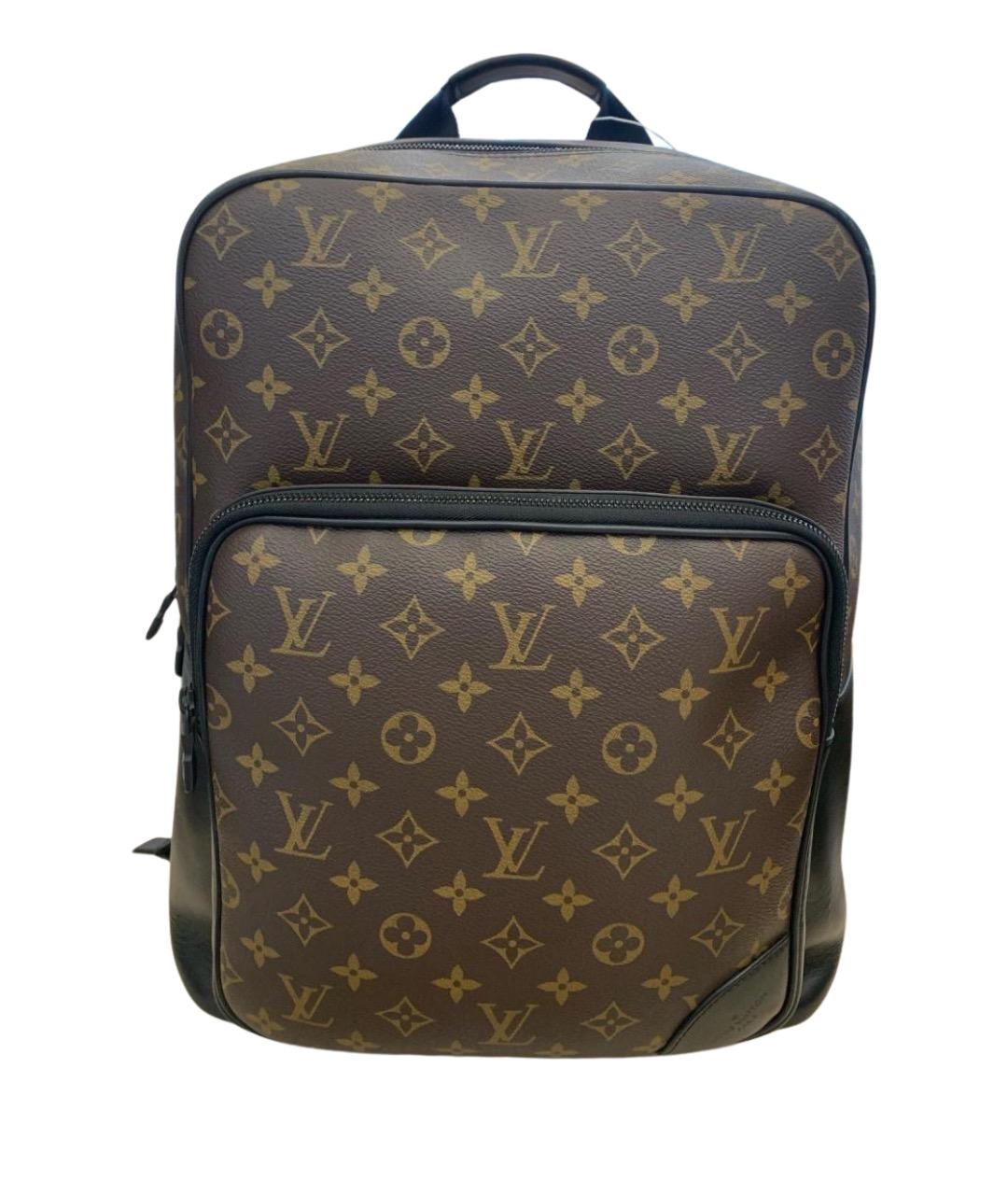 LOUIS VUITTON Коричневый канва рюкзак, фото 1