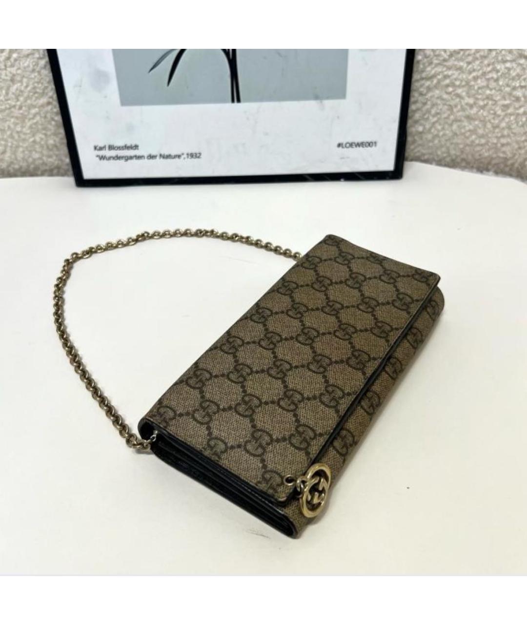 GUCCI Бежевая канва сумка через плечо, фото 5