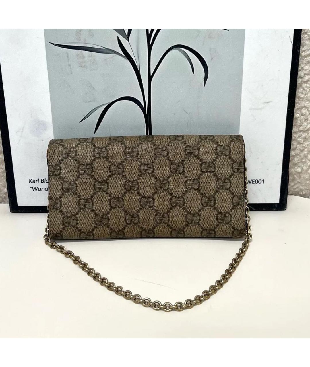 GUCCI Бежевая канва сумка через плечо, фото 4