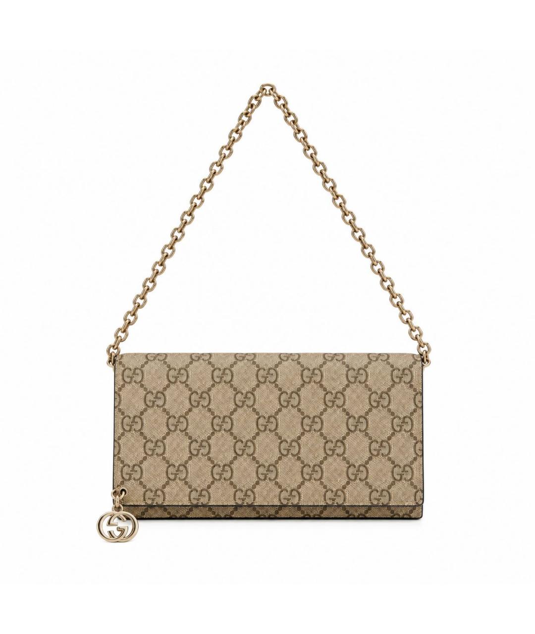 GUCCI Бежевая канва сумка через плечо, фото 9
