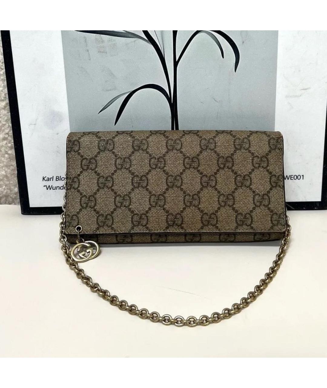 GUCCI Бежевая канва сумка через плечо, фото 2