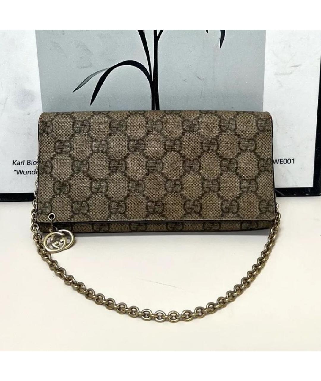GUCCI Бежевая канва сумка через плечо, фото 3