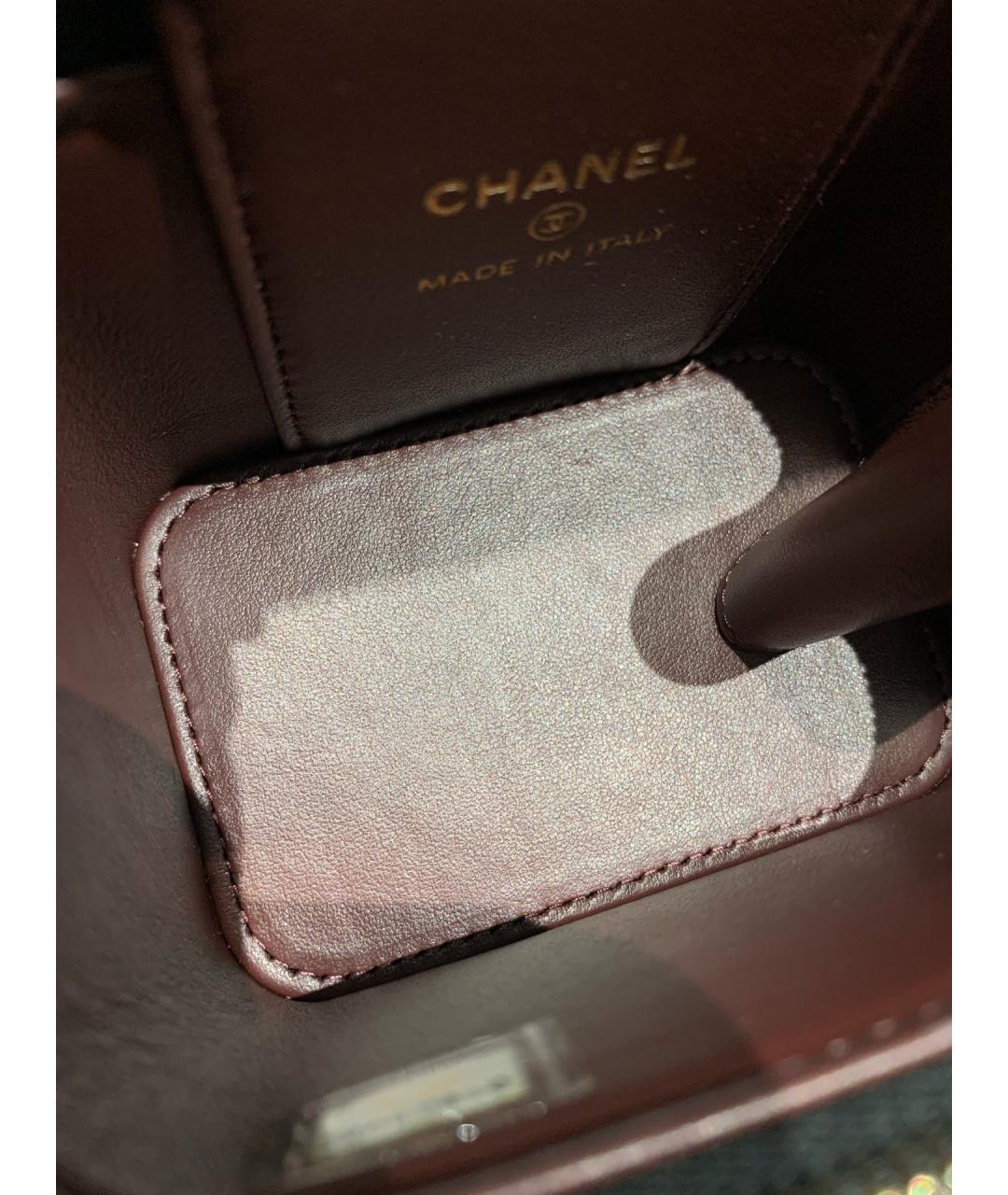 CHANEL Черная кожаная сумка через плечо, фото 6