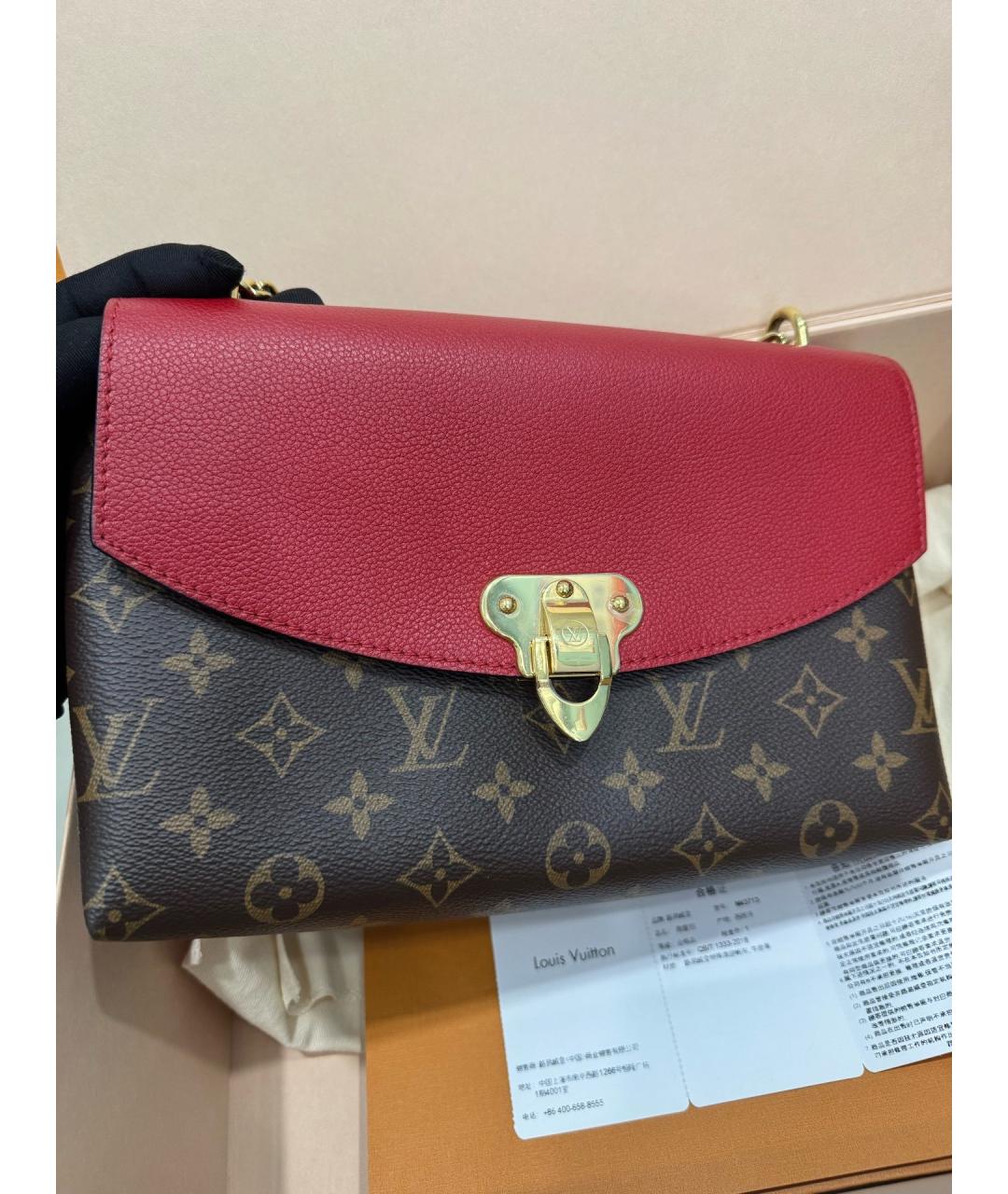 LOUIS VUITTON Коричневая канва сумка через плечо, фото 2