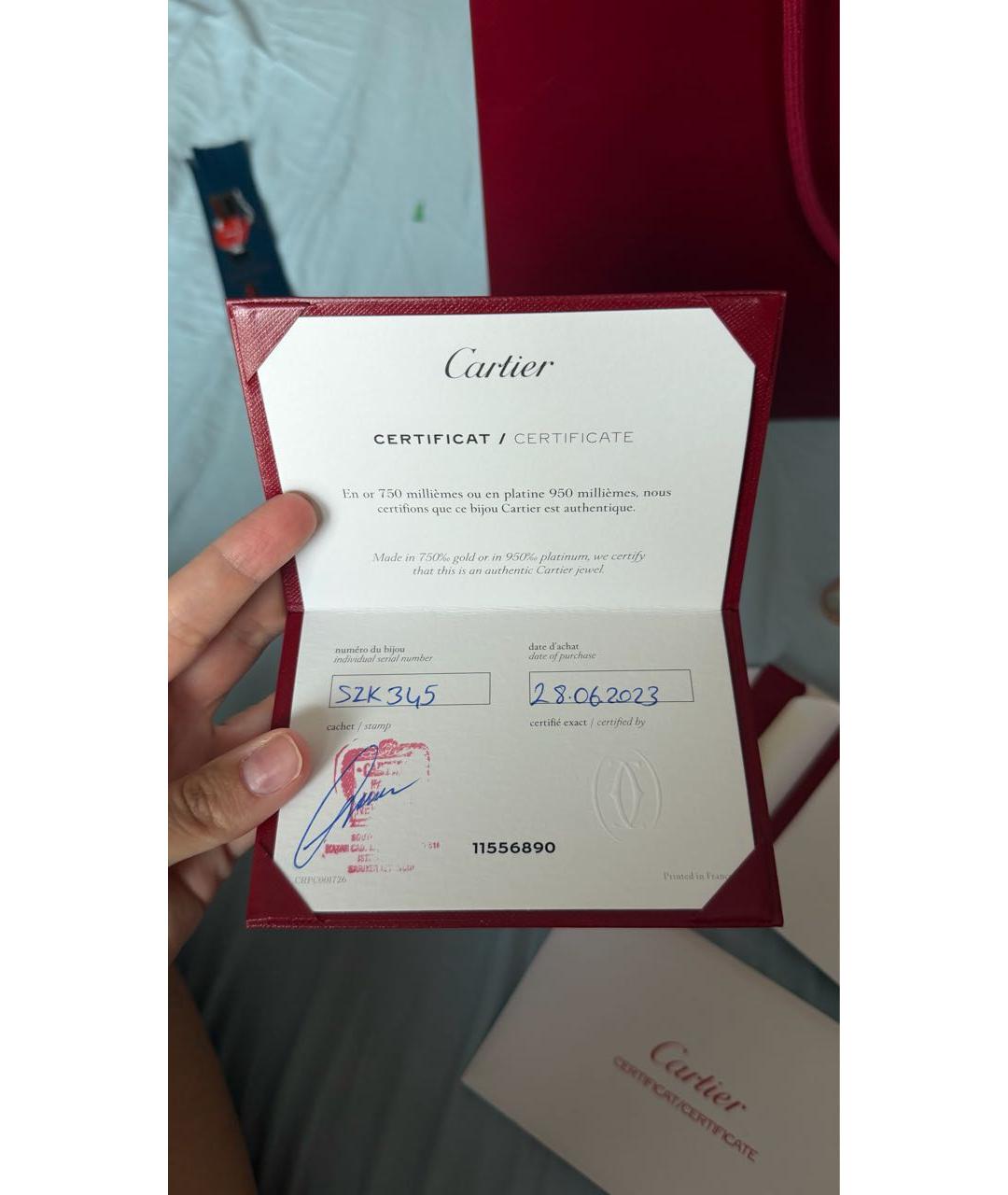 CARTIER Золотое кольцо из розового золота, фото 4