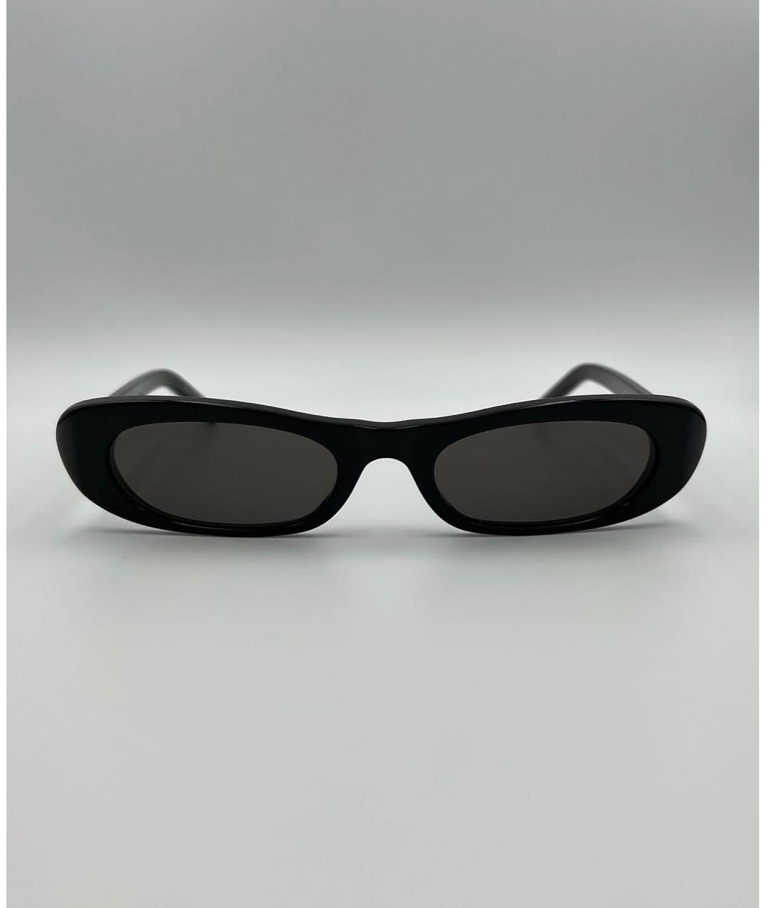 SAINT LAURENT Черные пластиковые солнцезащитные очки, фото 5