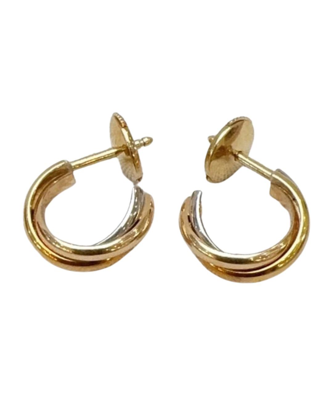 CARTIER Золотые серьги из желтого золота, фото 1