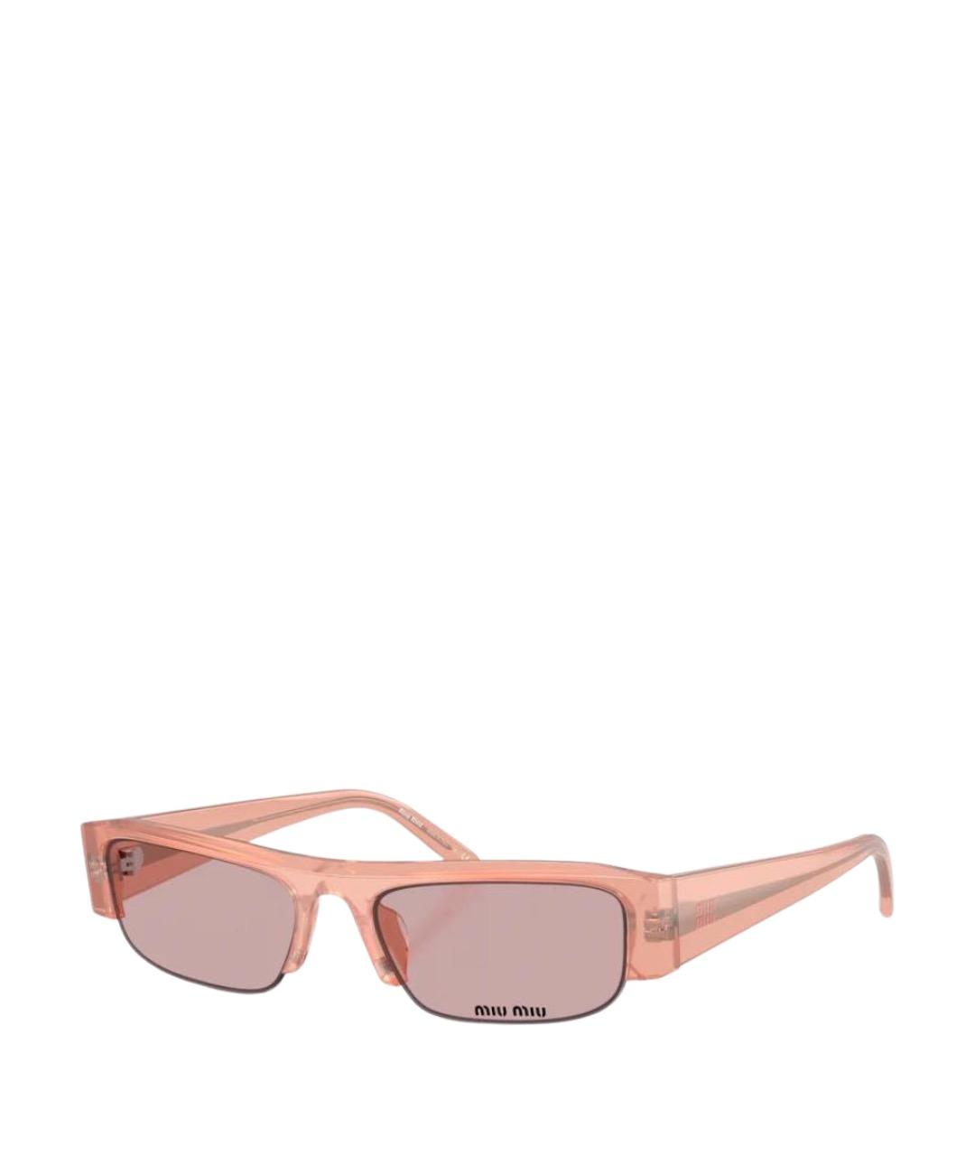 MIU MIU Розовые пластиковые солнцезащитные очки, фото 1