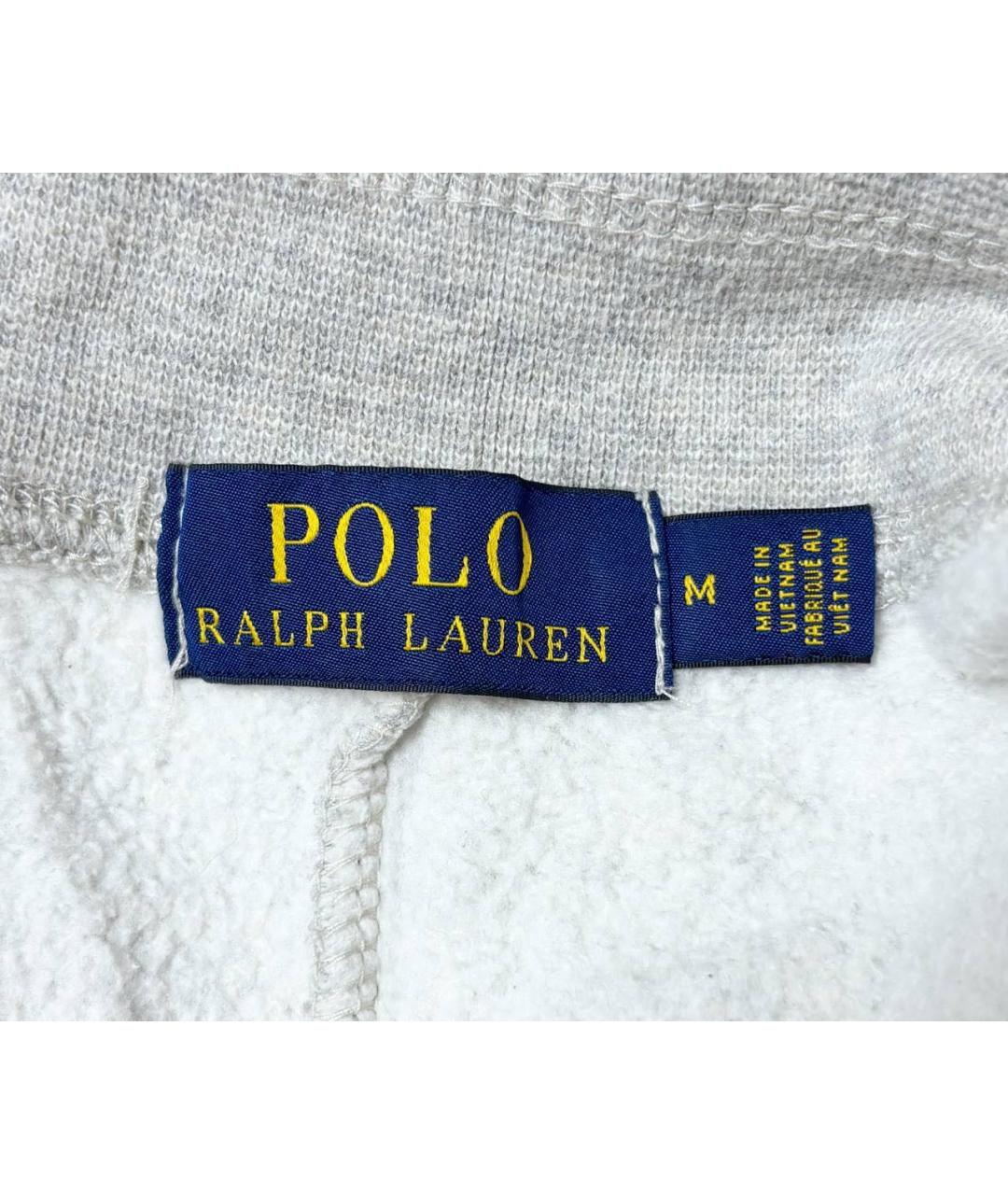 POLO RALPH LAUREN Серые полиэстеровые повседневные брюки, фото 3