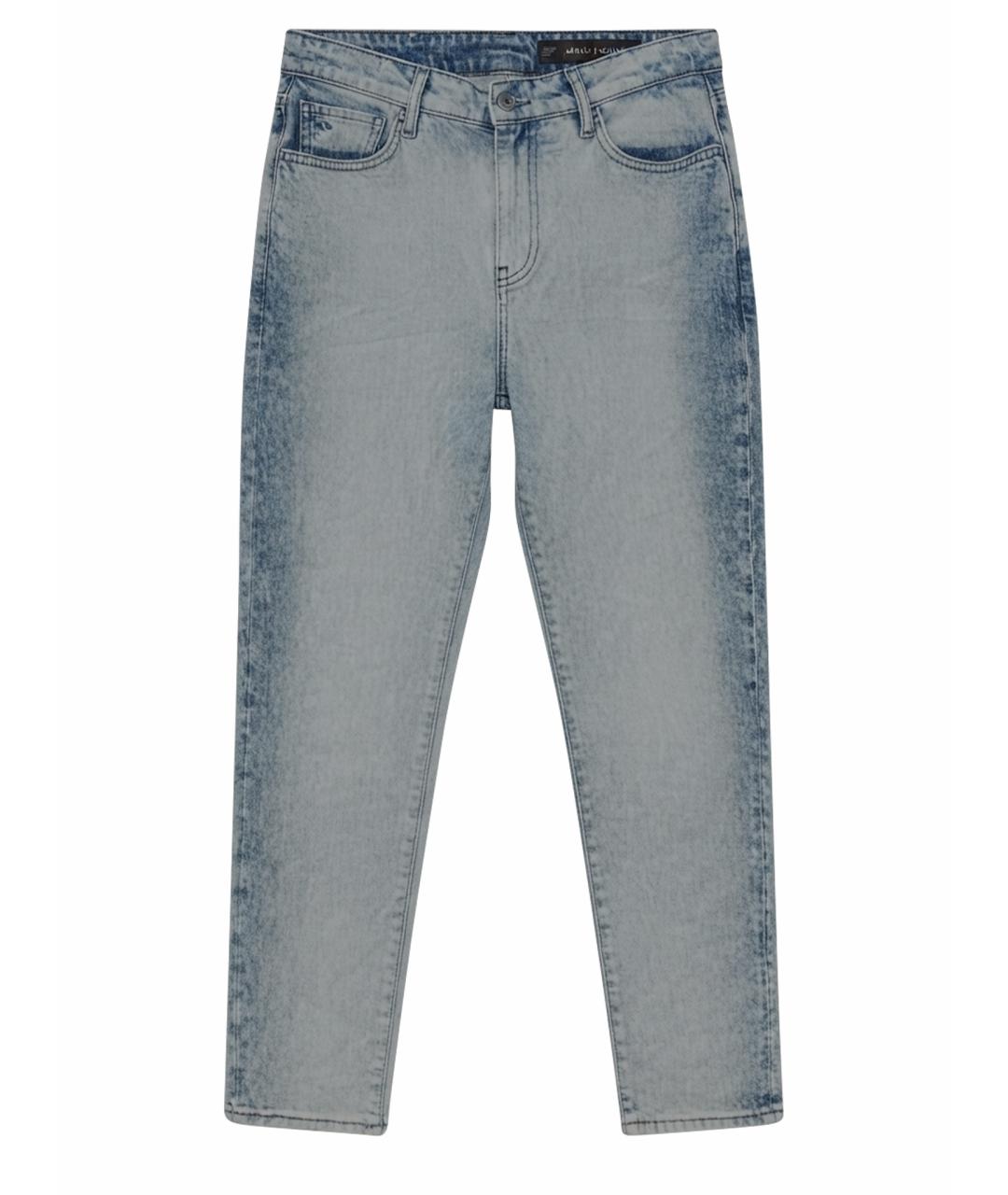 ARMANI EXCHANGE Синие хлопковые прямые джинсы, фото 1