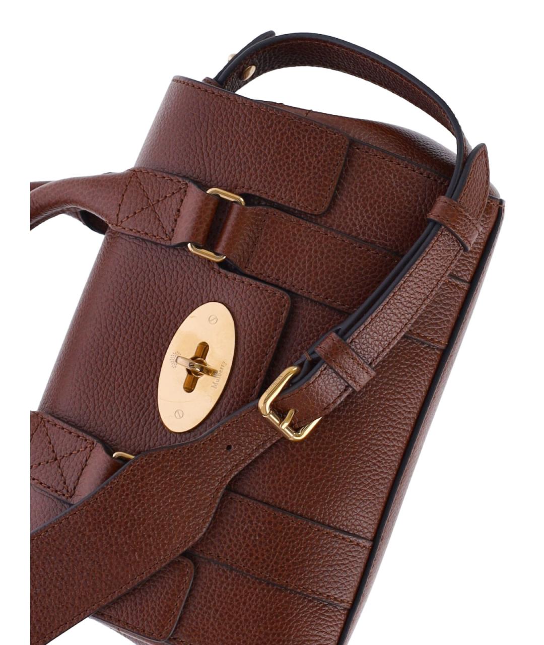 MULBERRY Коричневая кожаная сумка тоут, фото 4
