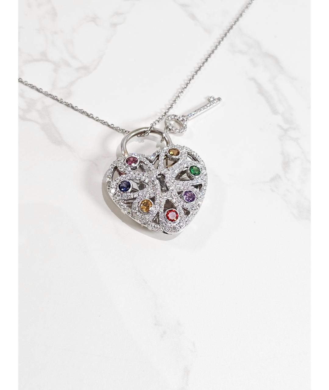 TIFFANY&CO Серебряное колье из белого золота, фото 2