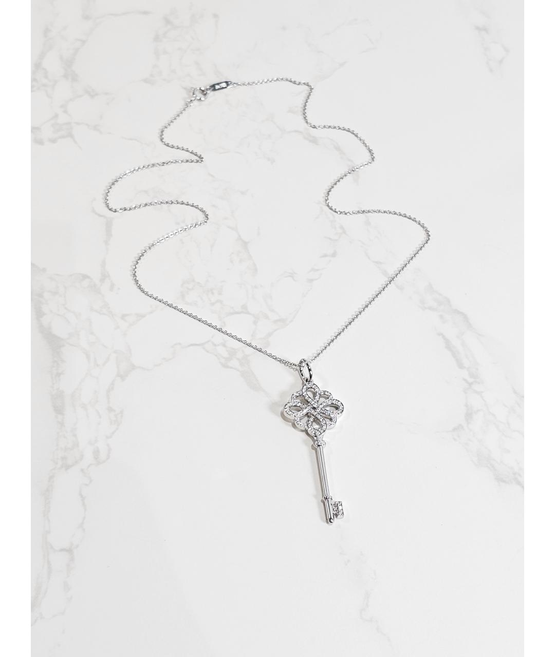 TIFFANY&CO Серебряное колье из белого золота, фото 3