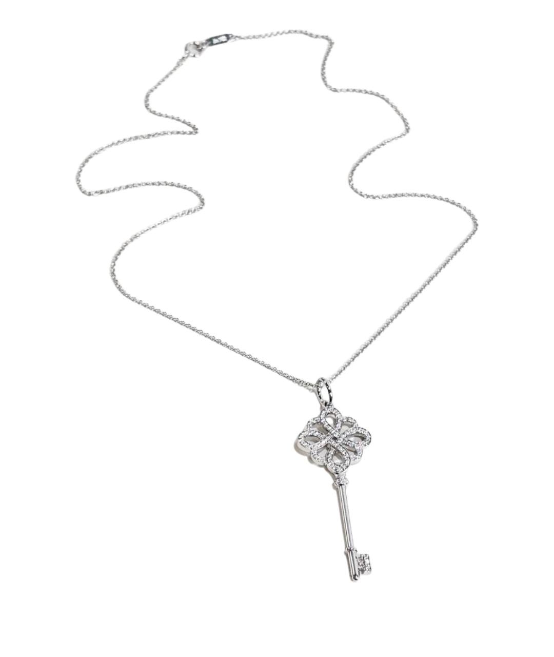 TIFFANY&CO Серебряное колье из белого золота, фото 1