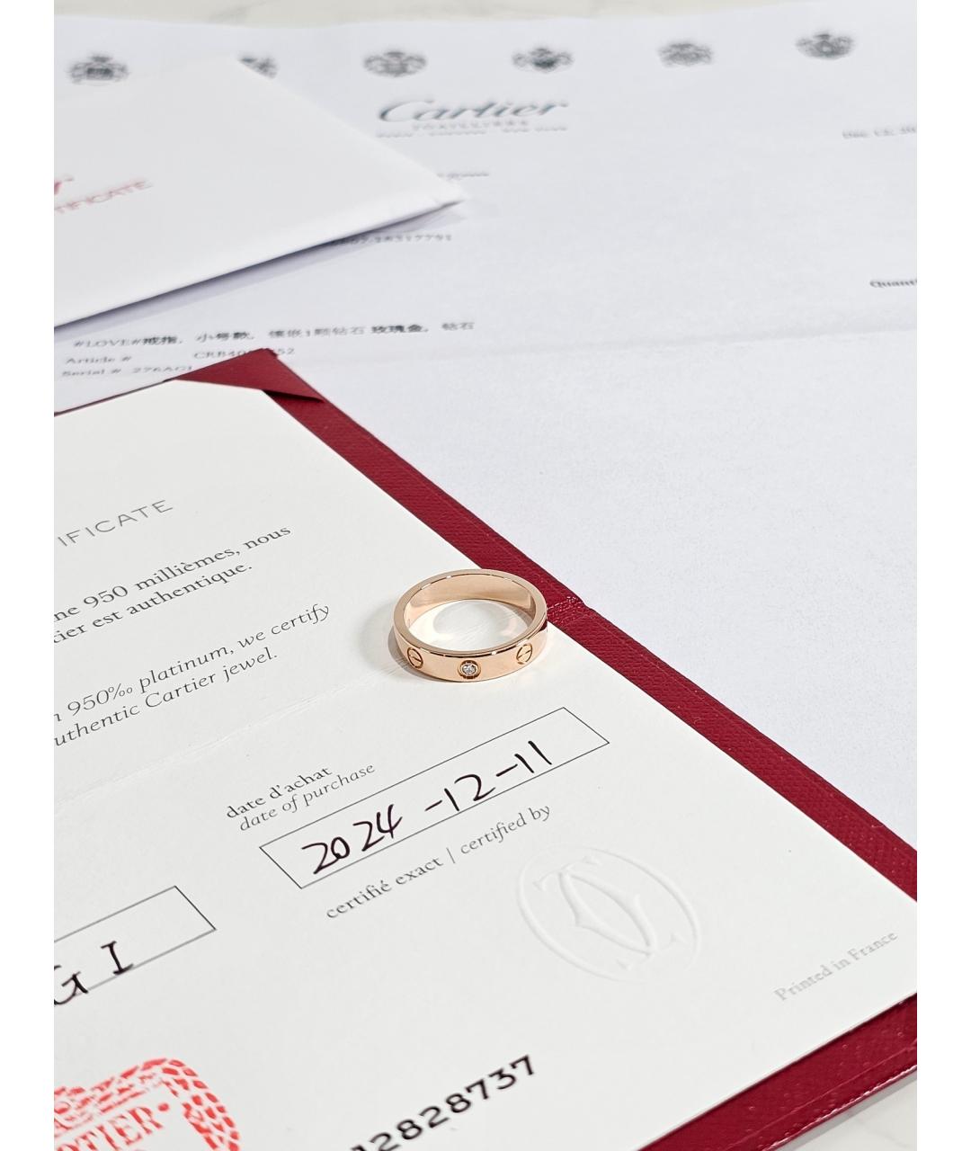 CARTIER Золотое кольцо из розового золота, фото 2