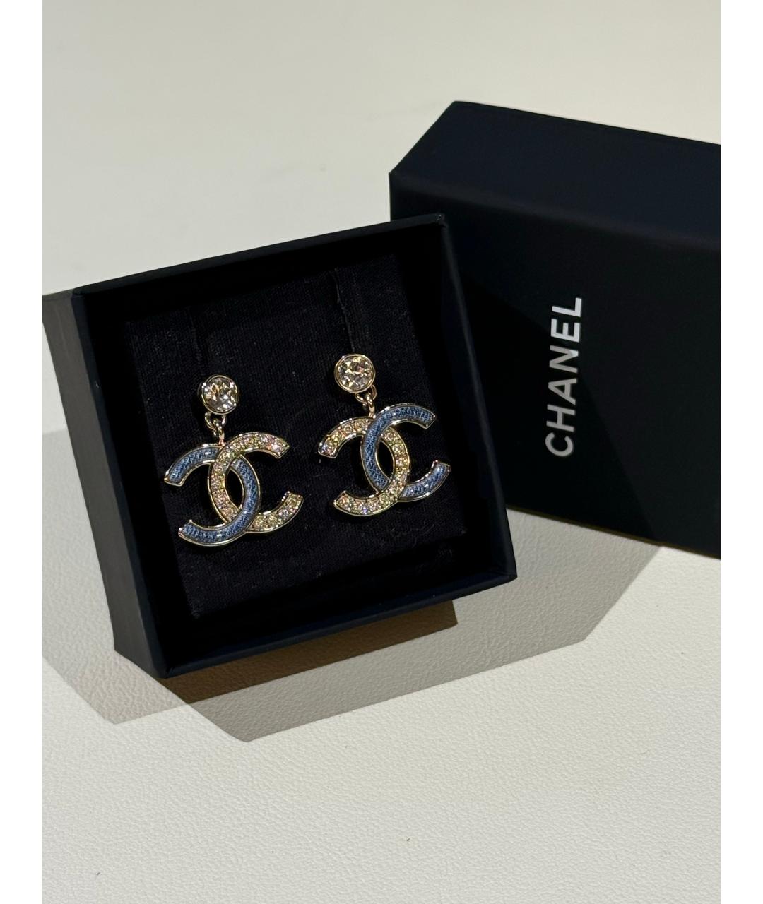 CHANEL Золотые серьги, фото 2