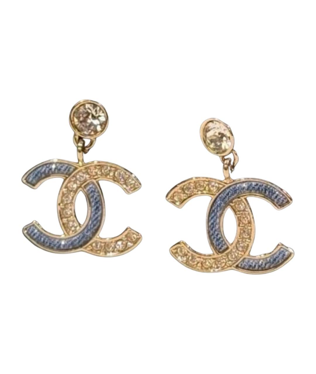 CHANEL Золотые серьги, фото 1