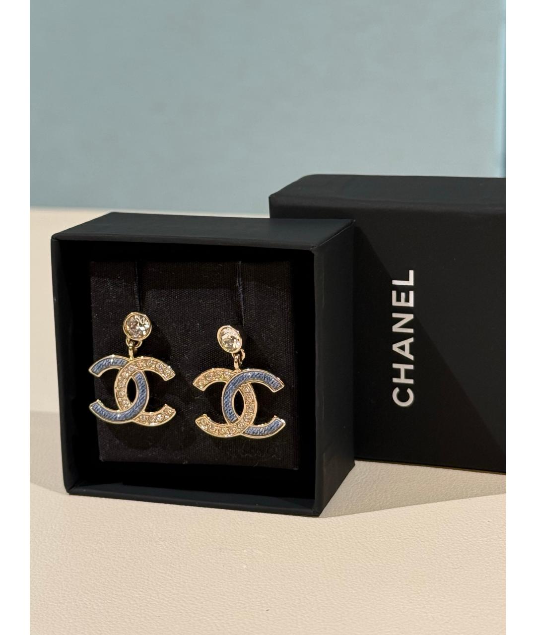 CHANEL Золотые серьги, фото 4