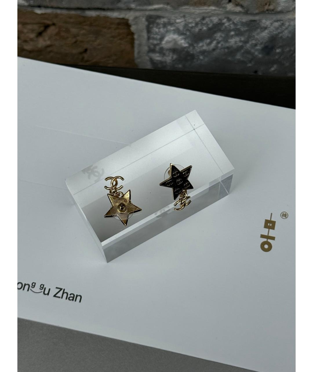 CHANEL Золотые серьги, фото 2