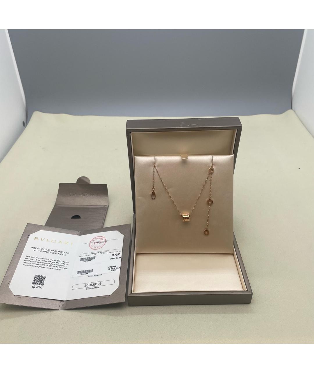 BVLGARI Золотая подвеска из розового золота, фото 2