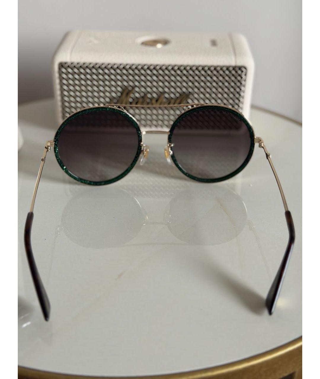 GUCCI Мульти металлические солнцезащитные очки, фото 6