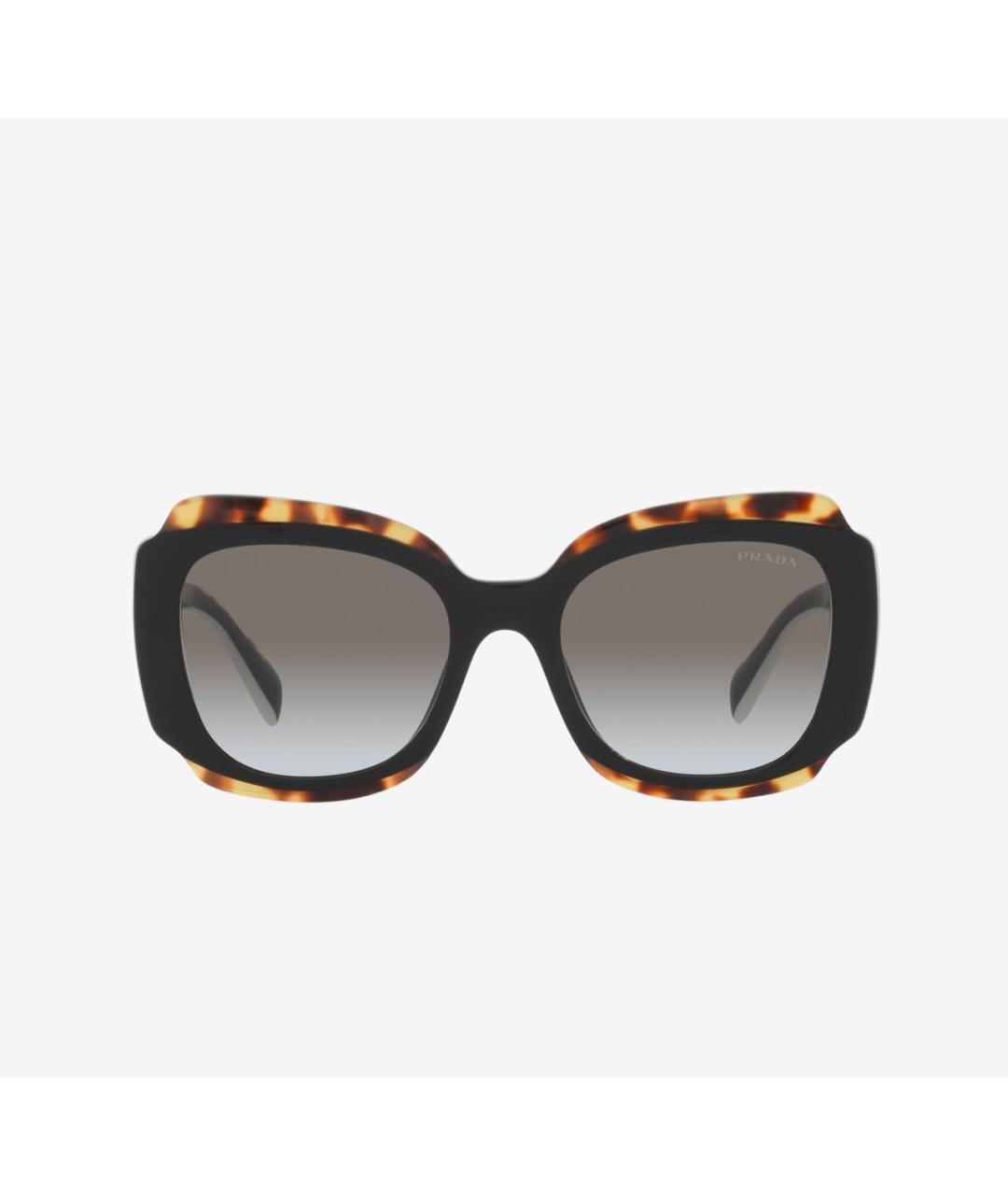PRADA Черные пластиковые солнцезащитные очки, фото 7