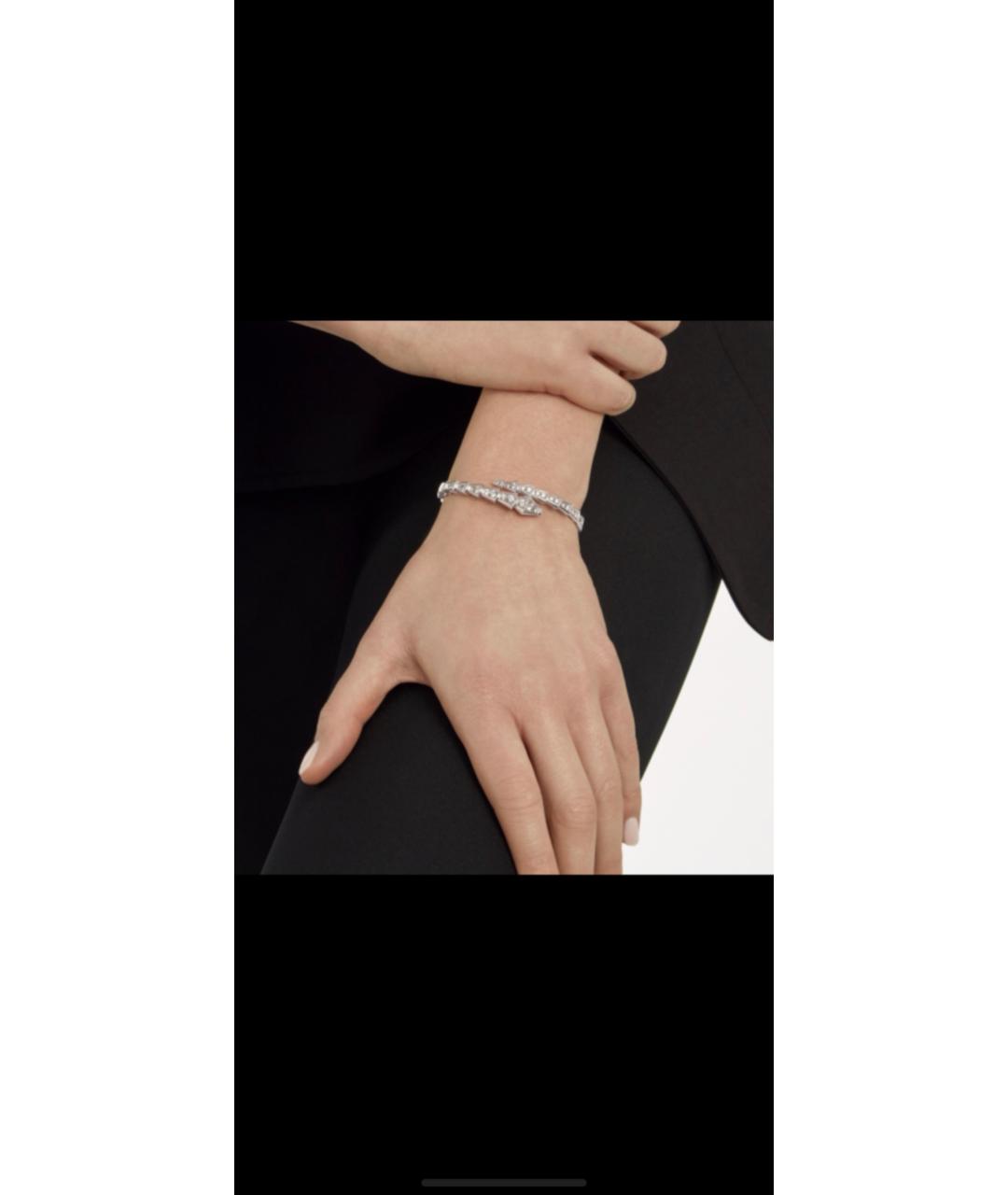 BVLGARI Серебряный браслет из белого золота, фото 8