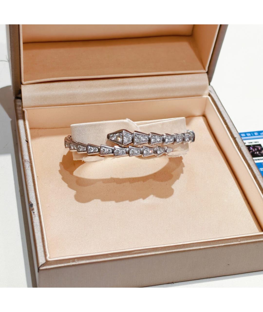 BVLGARI Серебряный браслет из белого золота, фото 2