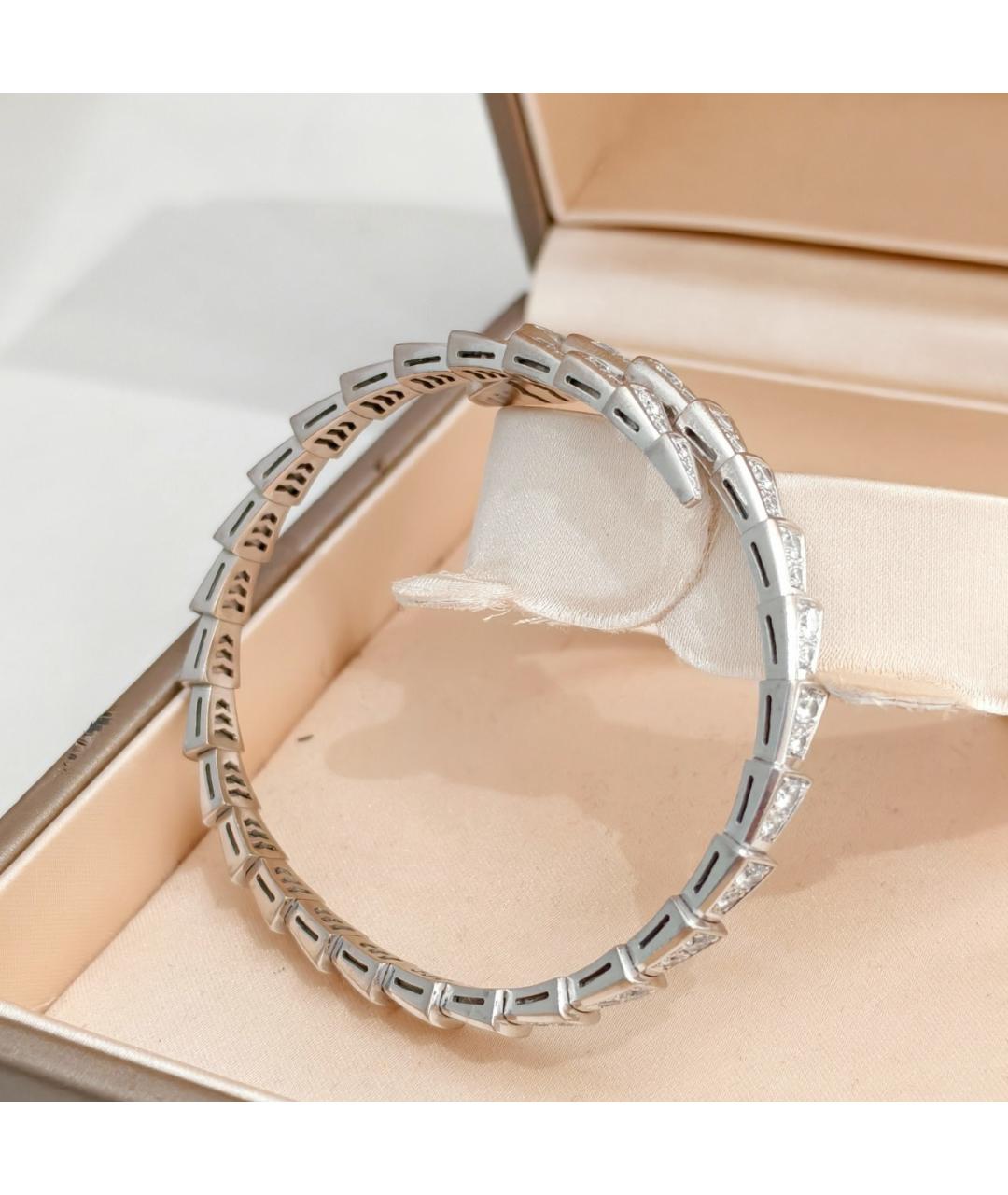 BVLGARI Серебряный браслет из белого золота, фото 3