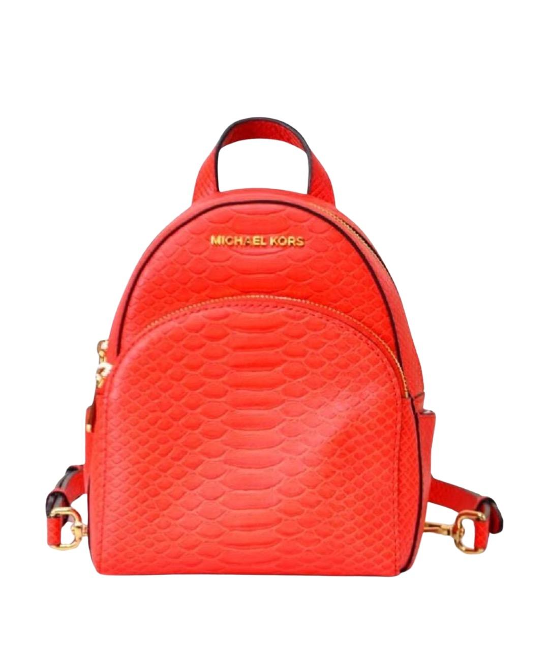 MICHAEL KORS Оранжевый кожаный рюкзак, фото 1