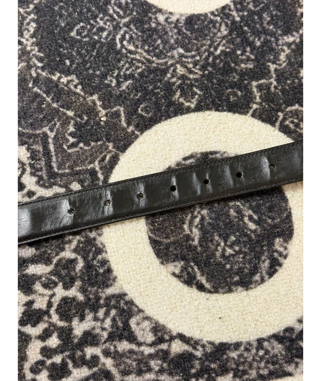GUCCI Черный кожаный ремень, фото 5