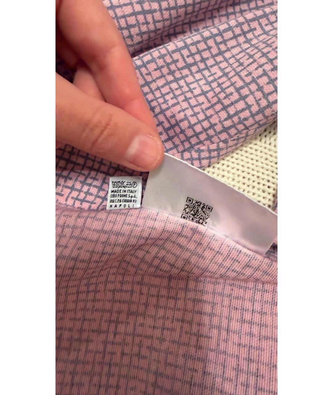 KITON Розовая хлопковая кэжуал рубашка, фото 6