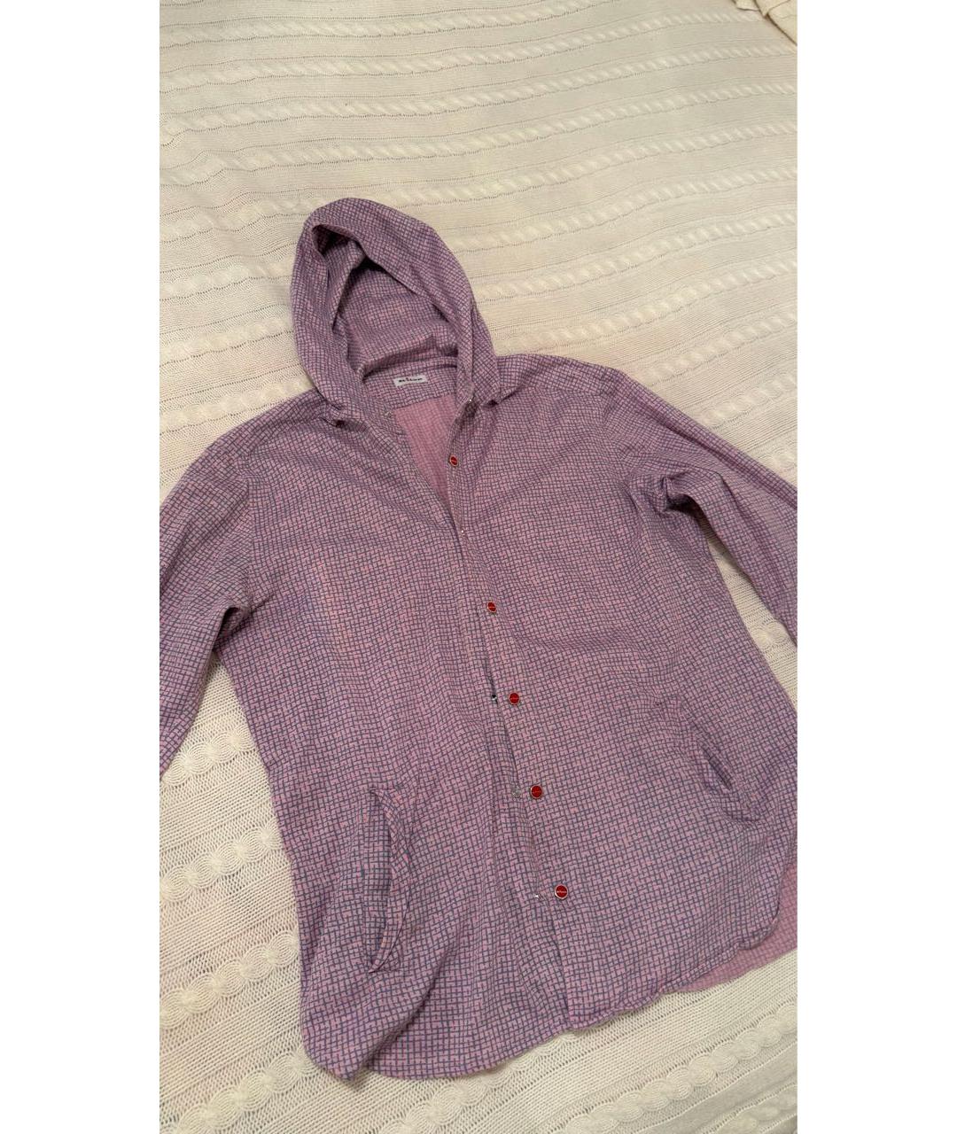 KITON Розовая хлопковая кэжуал рубашка, фото 2