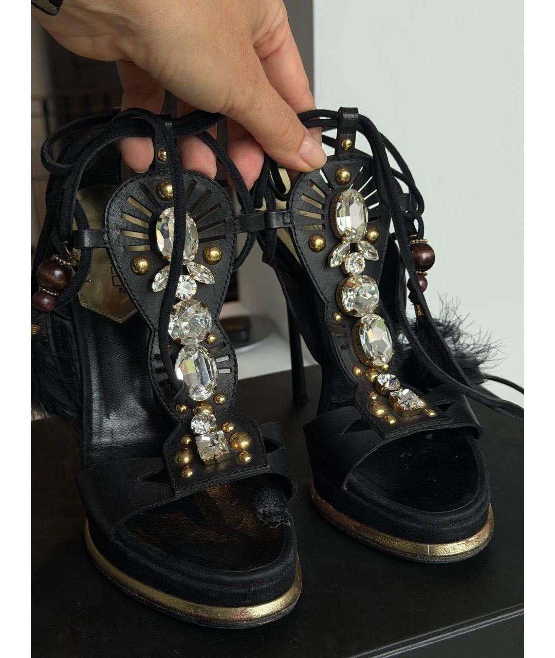 DSQUARED2 Черные кожаные туфли, фото 3