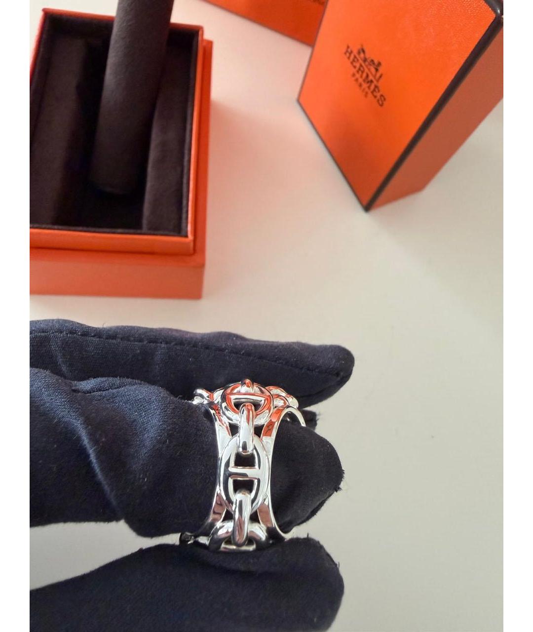 HERMES Серебряное серебряное кольцо, фото 3
