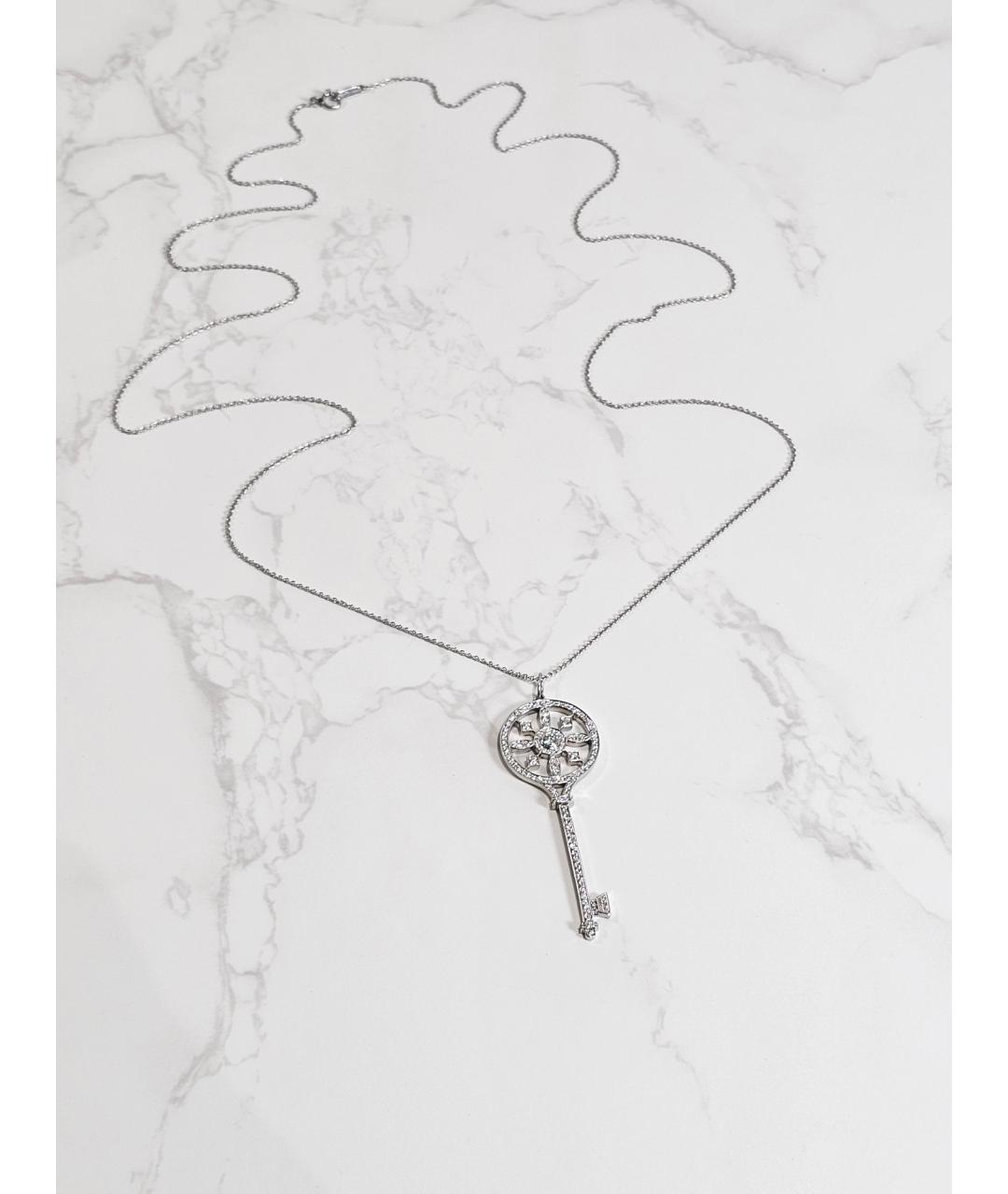 TIFFANY&CO Серебряная платиновая подвеска, фото 3