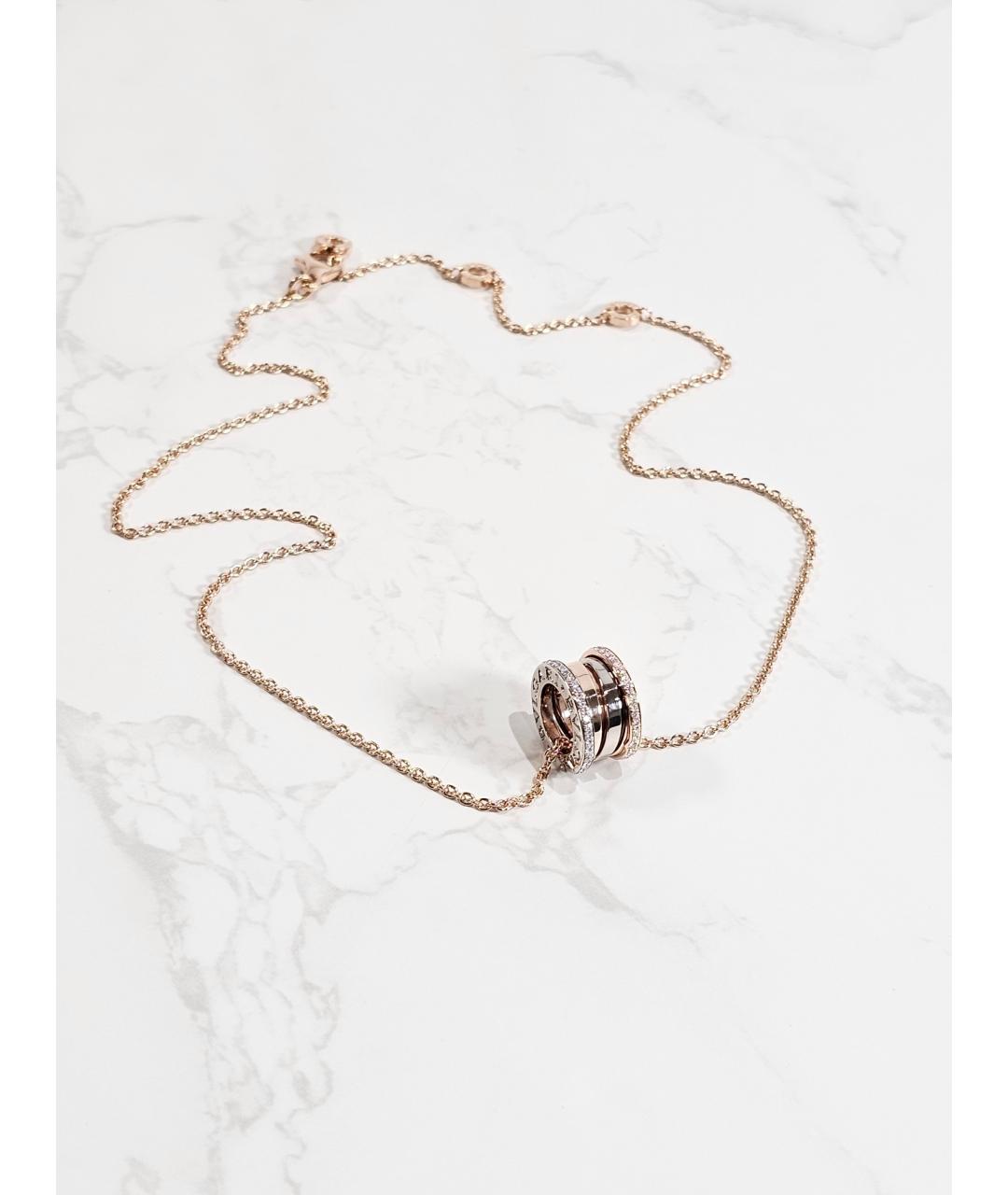 BVLGARI Золотое колье из розового золота, фото 3