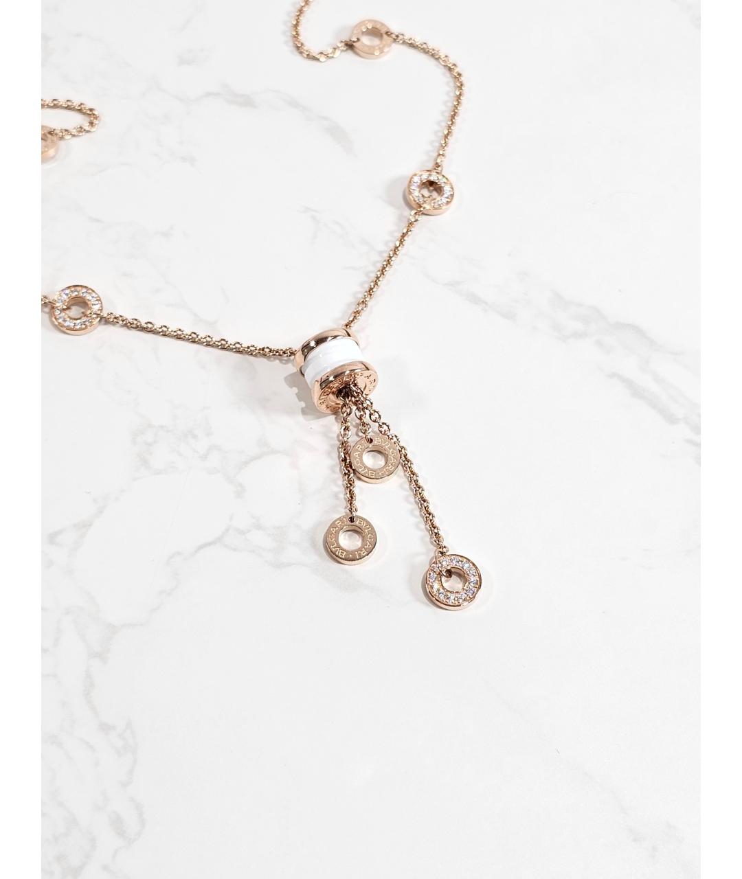 BVLGARI Золотое колье из розового золота, фото 2