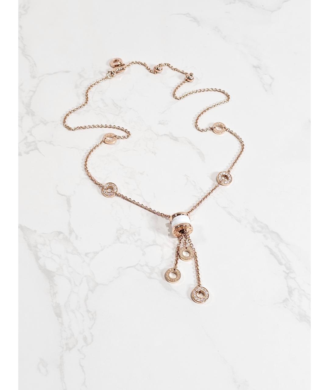 BVLGARI Золотое колье из розового золота, фото 3