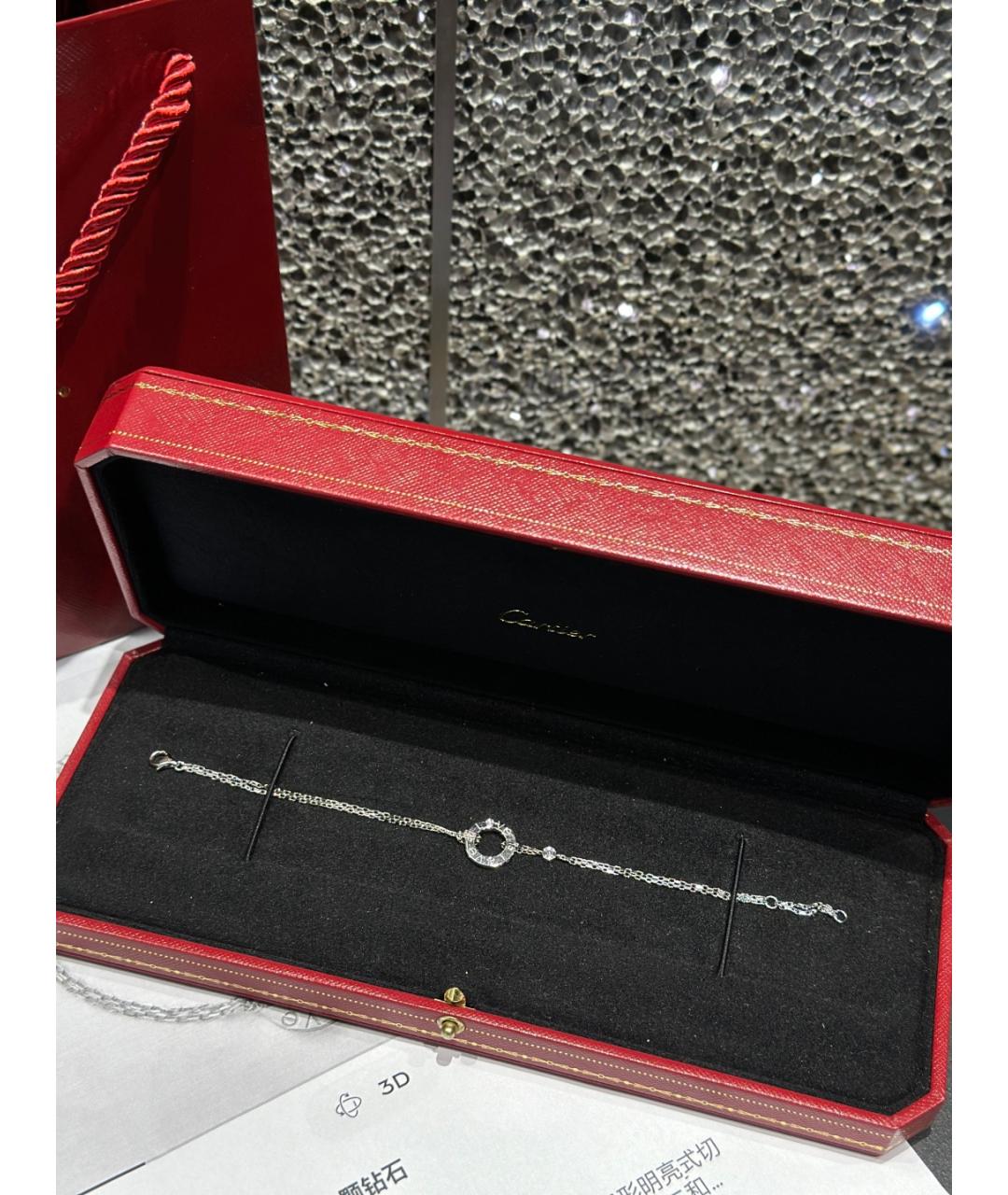 CARTIER Серебряный браслет из белого золота, фото 3