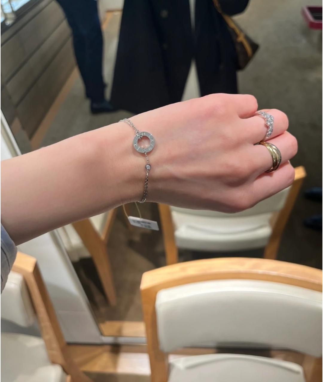 CARTIER Серебряный браслет из белого золота, фото 8
