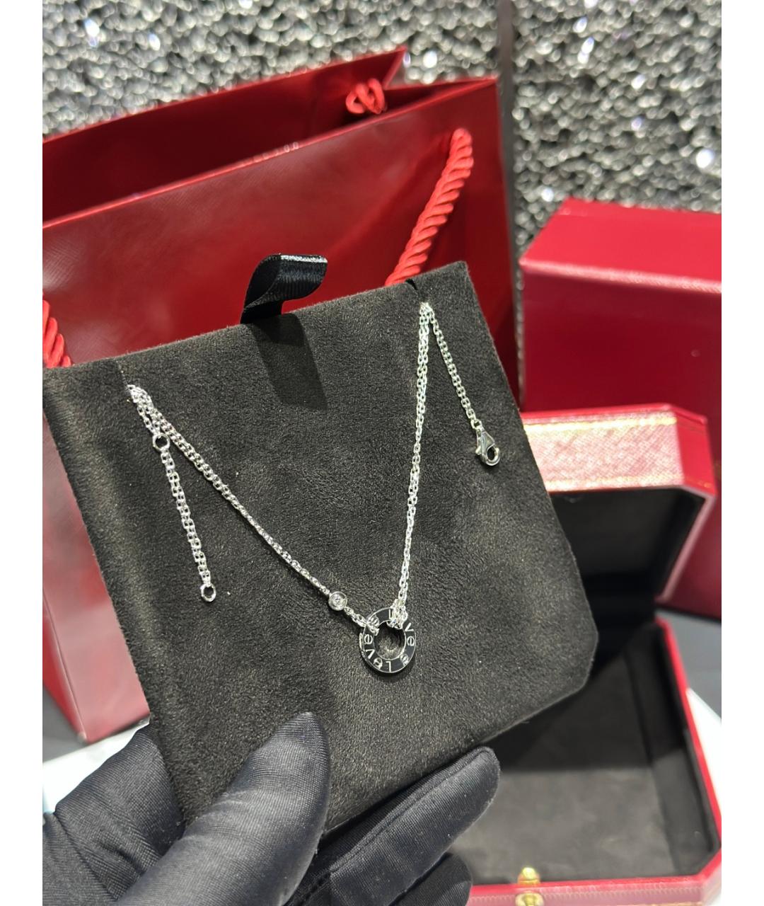 CARTIER Серебряная подвеска из белого золота, фото 4